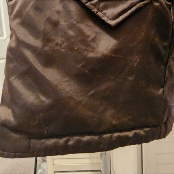 BCBG MAXAZARIA GREEN MULTI POCKET COAT RABBIT FUR LINING SIZE XS - Picture 9 of 12